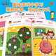 Little Red Flower Potential Development Intelligence 2-3 Jahre alt (alle 2 Bände) Kinder Puzzle Game Books Intelligenzentwicklungsbücher Spielzeug Kindergärtner Baby Kinderbücher
