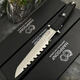 Italian Extreme Force baleinie fourche extérieure couteau droit tactique haute dureté n690 couteau en acier extérieur de survie portable couteau italien extreme fork balent [noir et blanc] 35 cm-greater que 60 [donner un k-shelf tactique]