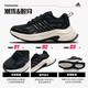阿迪达斯 （adidas）男女运动鞋轻便耐磨休闲老爹鞋透气缓震跑步鞋  黑 42 