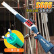 s686 shotgun simulation double tube shell throwing soft shotgun children's toy gun boy troll shotgun chicken eating model blue and white S686+ tactical belt sends 2 three-hole bullets 20 soft shots + 6 shells + sends reset target + loader