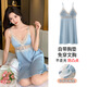 Modal de verano de verano y nieve seda sexy camisón para mujeres con almohadilla de pecho pura y sexy sin mangas falda fina fría falda casera a11964 m estilo femenino