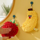 Jieliya hand towel 16*26cm chenille thickened water-absorbent quick-drying sponge bathroom hanging absorbent towel banana