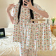 COLORFUL GEMS夏季卡通甜美睡衣女三件套可外穿家居服套装 HS  SW761# 175 L