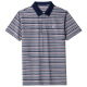 MONTAGUT men's mulberry silk short-sleeved T-shirt summer middle-aged dad casual striped lapel polo shirt A829-red M 165 suitable for 100-115Jin [Jin equals 0.5 kg]