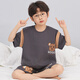 Disney Children's Pyjamas Boys Summer Coton Coton Colonnées courtes 2025 Nouveaux garçons d'été et adolescents Junior High School Students N Costume à manches courtes 693 # Boy Cotton 165 S Taille recommandée Hauteur 143-155 cm