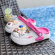 European Fiber Domain Girls 'Höhlenschuhe 2025 Neue Nicht-Schlupf-Kinderruhschuhe Sommer Eva Feeling Girl Parent-Kind Beach Schuhe 707-051 Weiß 26