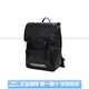 Samsonite Letter Logo grande capacité Business Fabric Casual Travel Tissu sac à dos Sac à dos ordinaire de base de base noir à haut visage (sac + étiquette)