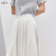 
Eifli (eifini) Eifli 2025 summer new large A-swing mid-length umbrella skirt for women with mass-slim commuter texture skirt white extended version M 100-110Jin [Jin equals 0.5 kg]