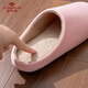 Yu Zhaolin (YUZHAOLIN) Japanese style silent cotton slippers for men and women spring and autumn home indoor wooden floor four seasons YC198 gray 44-45