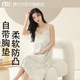 莫代尔睡裙夏季女款2025新款带胸垫一体式大码吊带睡衣冰丝家居服 861F6623 XL 170