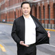 Ziweiqi middle-aged men's stand-up collar jacket thin casual top Daddy's spring and autumn jacket 9905 blue M 170 (100-120Jin [Jin equals 0.5 kg])