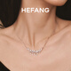 HEFANG He Fang Jewelry Brilliant Nebula Clavicle Chain Necklace Silver Ladies High-end Birthday Gift for Girlfriend