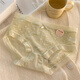FitonTon5条装内裤女冰丝纯欲内裤夏季抗菌棉裆性感蕾丝花边三角裤L