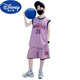 Disney (Disney) Kinder Sommer Boys Anzugsloser Weste Set 2025 Neue Sommer Big Children's Summer Sports Schnell trockener Basketball -Kleidung Marine Blau 160 cm