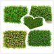 Simulated outdoor plant wall plastic fake lawn background living room plants indoor balcony artificial turf door head height 9 cm encrypted green