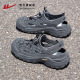 Huili Sandals Men's 2025 Summer New Hollow Avalte Beach Beach Beach Shoes 1246 Gray 42