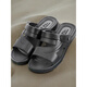Huili Shanghai summer sandals men's simple casual non-slip wear-resistant daily work two-wear large-size beach sandals Huili 3888 (new model)/black 44 standard code