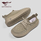 Sept chaussures de planche de loup chaussures masculines Nouvelles chaussures de haricot entièrement appariées pour hommes non glissants pour hommes, chaussures en toile en une étape de couleur pour hommes [taille de chaussures en cuir standard] 38 (240 mm)