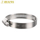 Garnet 304 stainless steel clamp, hose clamp, pipe clamp, buckle pipe clamp, water pipe gas pipe tightening clamp, fixed clamp ring, diameter 105-127mm (5 pieces)