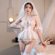 Les couples uniformes sont stimulants de grande taille pyjamas sexy vêtements de jupe endormi purs Tentation de passion chaude n9922 Black Jirk Socks Sac en dente
