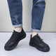 Brigjing summer breathable men's mesh shoes old Beijing cloth shoes men's lightweight hollow casual shoes middle-aged and elderly anti-slip soft-soled dad's shoes black 12353 40 (250mm)