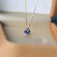Fat Donglai quality tanzanite necklace Japanese 18K gold light luxury amethyst Akado pendant natural tanzanite necklace