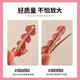 Pink dopamine hair clip clip side duckbill cute small side clip hair clip female bangs clip pink oval love 2-piece set