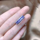 Zhio Ring Super Flash Natürliche Tansanit Stein Ring Noble Tansania Blau S925 Sterling Silber Inlay Fabrik Wohlfahrtsring Platin Gold Inlay Nr. 13