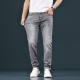 Lee Cooper Hong Kong Tres defensa Jeans blancos de alta gama hombres delgados pies delgados estiramiento delgado de pantalones blancos puros hombres 1049 gris regular (71.9% algodón) 32 algodón