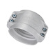 Bonbida aluminum pipe clamp EN14420-3/ENAW6082 aluminum vest two-half buckle calava two-piece shield machine hoop 2 inch DN50*8 hose outer diameter 64-67