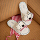 Gukoo slippers for women spring and summer miiiiichan new cute linen ladies home slippers beige 38-39