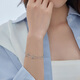 Lukfook Jewelry Platinum 950 Joyous Note Double-layer Platinum Bracelet as a Gift Price L04P0019DS 4.59g (including labor cost 395 yuan)