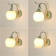 Antike Stadtlampen Zhongshan Lampen 2025 Bettleuchten Wandmontierte grüne Wandleuchten Neues Stil Wohnzimmer Schlafzimmer Wand Balkon Treppe B684 Grüne runde Flach 8. Warmfliesen Licht (weißes Licht benötigt Noten)