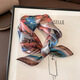 
MAGIOPY luxury beige silk scarf small square scarf for women versatile mulberry silk hairband small silk scarf fashionable small scarf 13117-main picture 53*53cm
