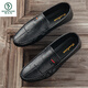 
Woodpecker Spring and Summer 2025 new Doudou shoes men's leather shoes Korean version driving shoes lazy shoes social trend casual men's shoes yellow 9880 39