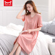 Catman (Miiow) Camislo modal para mujeres estilo delgado de verano, vestido de pijama al aire libre, mangas cortas, almohadillas en el pecho, damas, madres, gran tamaño, verano nuevo estilo, 699, almohadillas en el pecho, l 100-120 Jin [Jin equivale a 0.5 kg]
