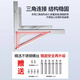 Mei Kung Fu air conditioner outdoor unit bracket 304 stainless steel extra thick bracket large 1 hp suitable for Midea Gree Xiaomi Haier universal 1.5 hp 2 hp 3 shelf wall hanging rack tripod Hisense special air conditioner bracket 1.5P thickened version
