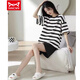 Cat Man (Miiow) Pure Cotton Pajama для женщин для летних шорт Shorts Thin Situe Student Full Cotton Summer Casual Home Set Set Champagne A9856 Shorts M (80-100JIN [JIN равно 0,5 кг])