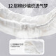 Europäische schwangere Neugeborene -Windelhosen Baby rein Baumwollwaschierbare Windeln Baby Gaze Windeln integriert wasserdichte Windeln Pocket Pure White - 5 Streifen - 12 Schichten von entfettetem Gaze - 3a Anti -xl -47cmx46cm für 2 Jahre alt 30 Jin [Jin gleich 0,5 kg]