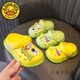G.DuckKids Petit Duck Chaussages pour enfants Chaussures Boy Carton d'été Baotou Beach porte des sandales pour enfants Baby Baby Anti-Slip Navigator's Hole Chaussures - Green (Baoto Anti-Collision Prevention 18 19 (longueur intérieure 12,5 cm Convient pour un trésor intérieur vieux de 1,5 vieille