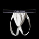 Sports student sexy thong men's hip lifting U-convex underwear Modal comfortable and breathable low-waist sports shorts trendy white M