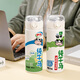Chengliu reiner Kuhpferd Stroh Isolierung Cup Girls Kreative personalisierte Wasserbecher Cartoon Home Student Lustige Cup Vv9226 Kuhpferd-Strip Cow Cup 380 ml