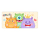 Cat de tres colores Linte Little Little Monster Super Gran Gran Ratón para niñas Oficina de aprendizaje Desk Beatboard Desk Anti-Slip Most
