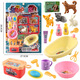 
Children's house pet hospital doctor set stethoscope injection tool box male and girl toy wholesale 53700 board-mount beauty barber shop A2694
