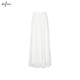 Eifli (eifini) Eifli flowing thin chiffon irregular hem white cake skirt for women 2025 summer new style white S 80-105Jin [Jin equals 0.5 kg]