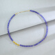 Fat Donglai quality tanzanite necklace 40+5 high-looking ethnic style white beaded necklace 2025 new style gift necklace for girls