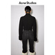 Acne Studios【特享4折】 女士圆翻领短款长袖毛衣针织衫A60292 黑色 XXS