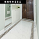 Anchor de estar impermeable no-conejo Sala de estar Skirting Line Guía de ondas Cocina Fondo