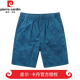 皮尔卡丹（pierre cardin）重磅高档纯棉短裤男士直筒宽松五分裤夏季薄款休闲时尚运动沙滩中 官方店品牌9215-深蓝 XL 建议130-150斤