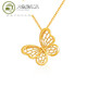 Chuansen Gold Pendant 999 pure gold necklace fashionable filigree butterfly gold pendant women's ancient gold pendant filigree butterfly dance pendant (labor cost 132 yuan) pre-sale 1.20g